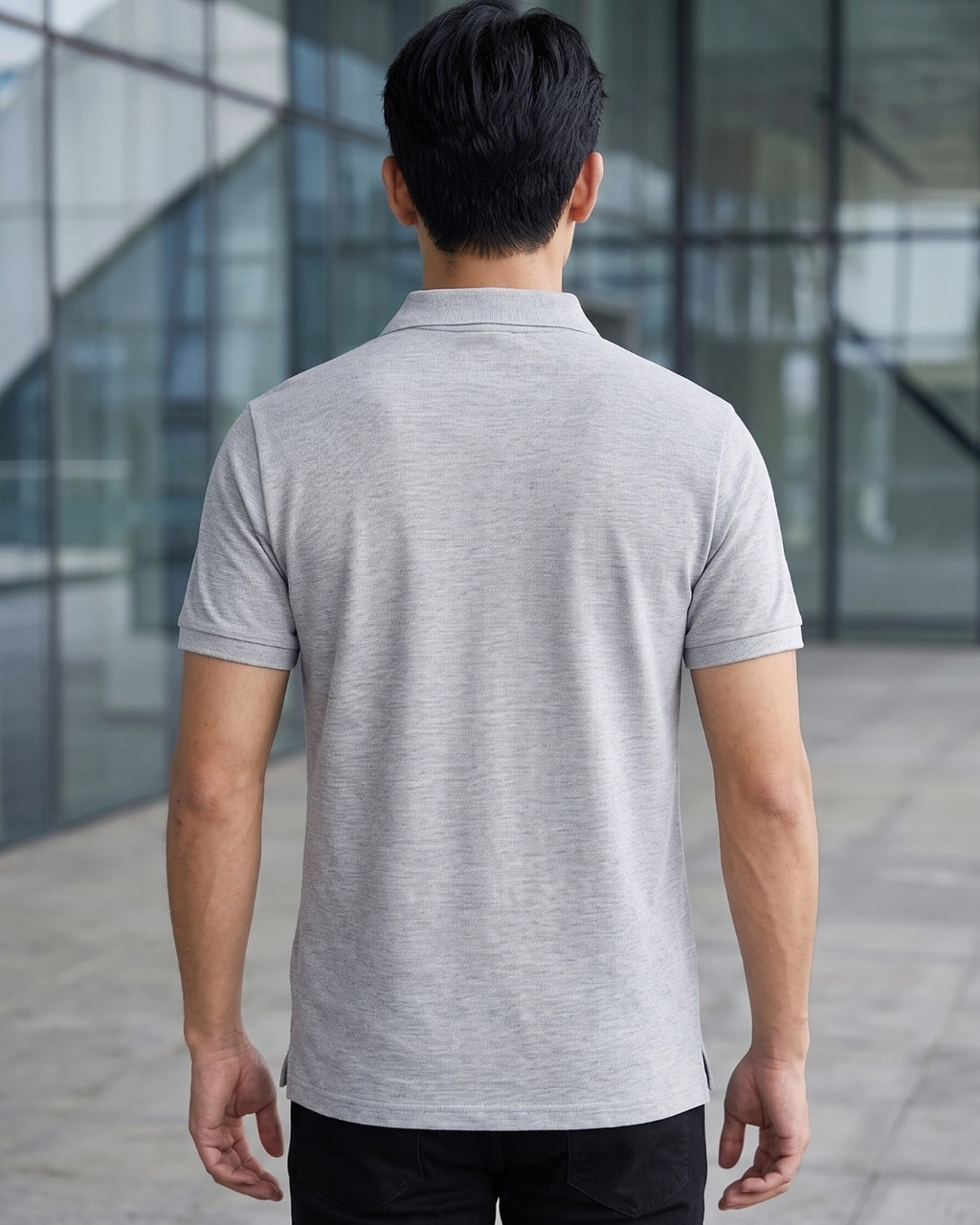 Camisa Polo Manga Curta Bordado Equestre Piquet