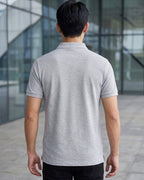 Camisa Polo Manga Curta Bordado Equestre Piquet