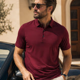 Camisa Polo Manga Com Botões