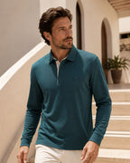 Camisa Polo Manga Longa Piquet Com Bordado Frontal
