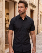 Camisa Manga Curta Social Com Botões