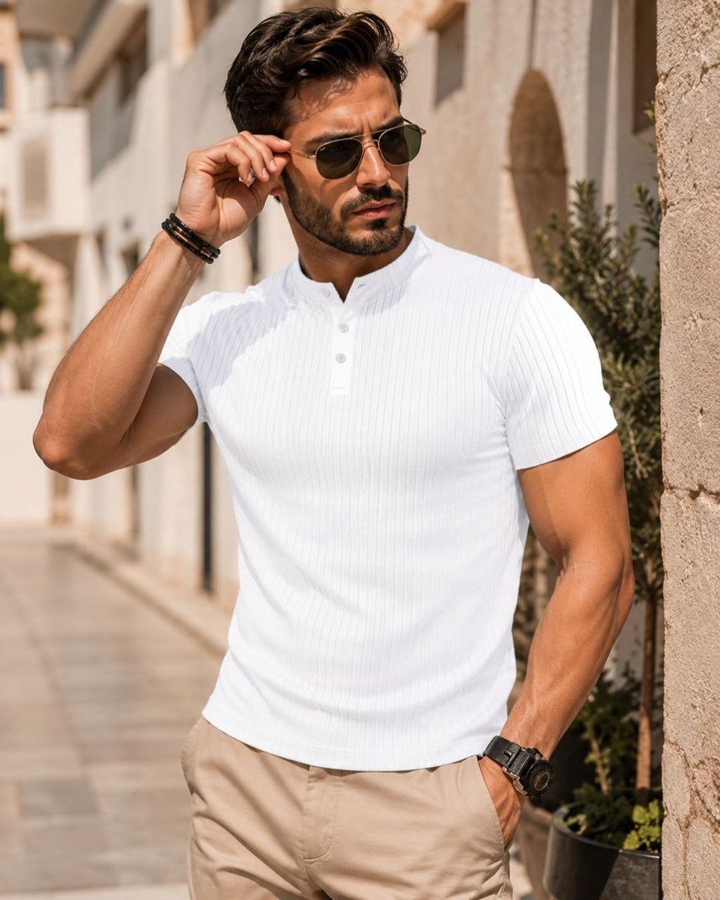 Camisa Polo Manga Curta Com Bolso Embutido