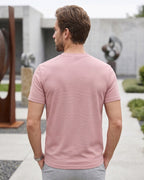 Camiseta Gola V Manga Curta Minimalista