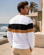 Camiseta Manga Longa Gola Careca Estampa Eletrocardiograma