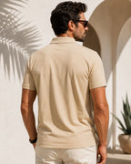 Camisa Polo Manga Curta Com Botões