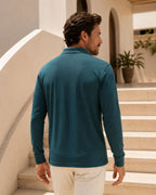 Camisa Polo Manga Longa Piquet Com Bordado Frontal