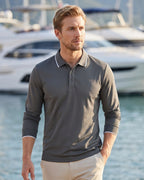 Camisa Polo Manga Longa Gola Contrastante Piquet