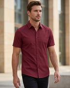 Camisa Manga Curta Social Com Botões