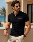 Camisa Polo Manga Curta Com Bolso Embutido