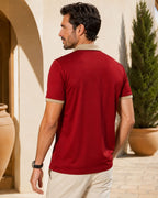 Camisa Polo Manga Curta Textura Piquet Com Zíper