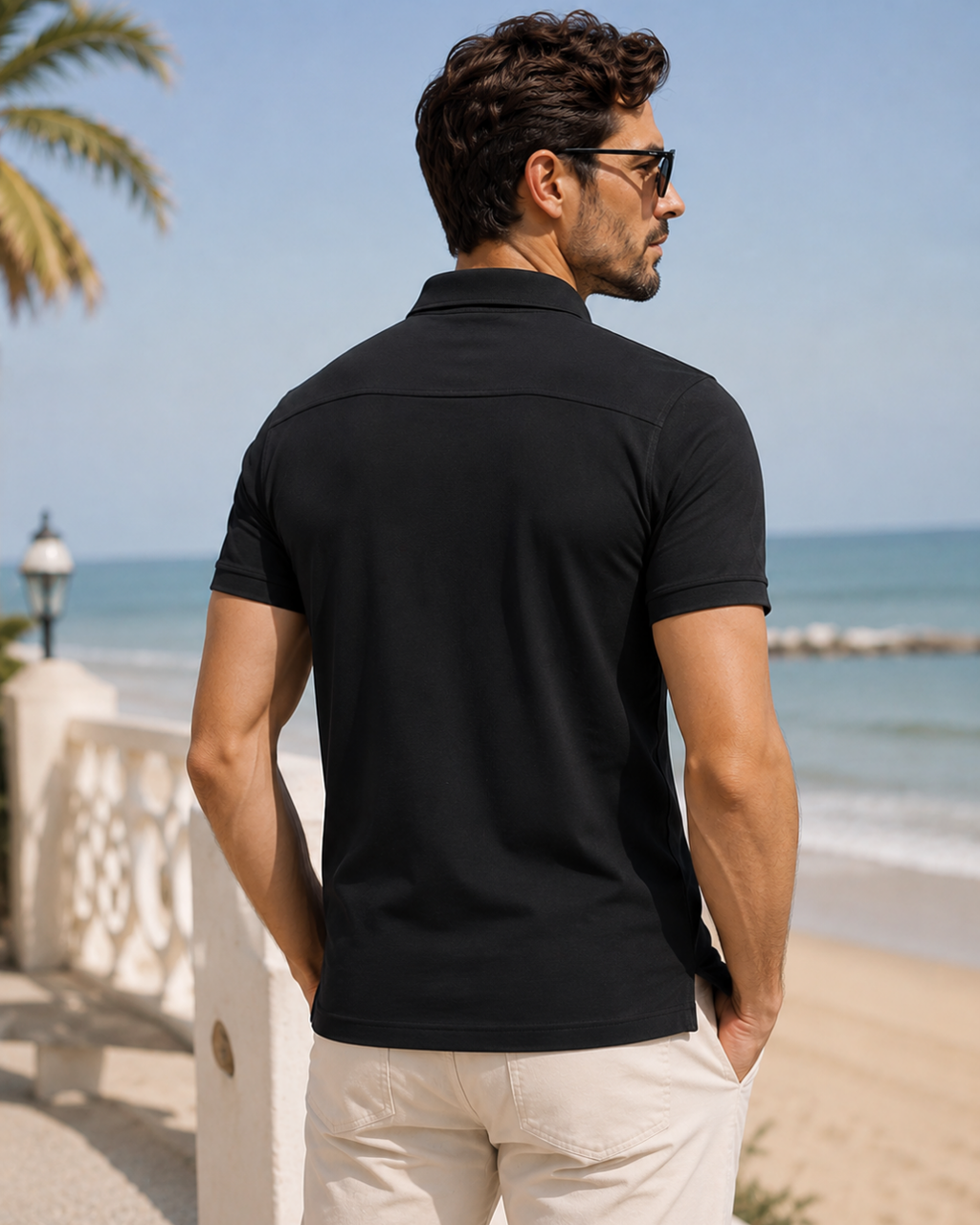 Camisa Polo Manga Curta Piquet Com Bordado Fronta