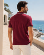 Camisa Polo Manga Curta Piquet Com Bordado Tipográfico
