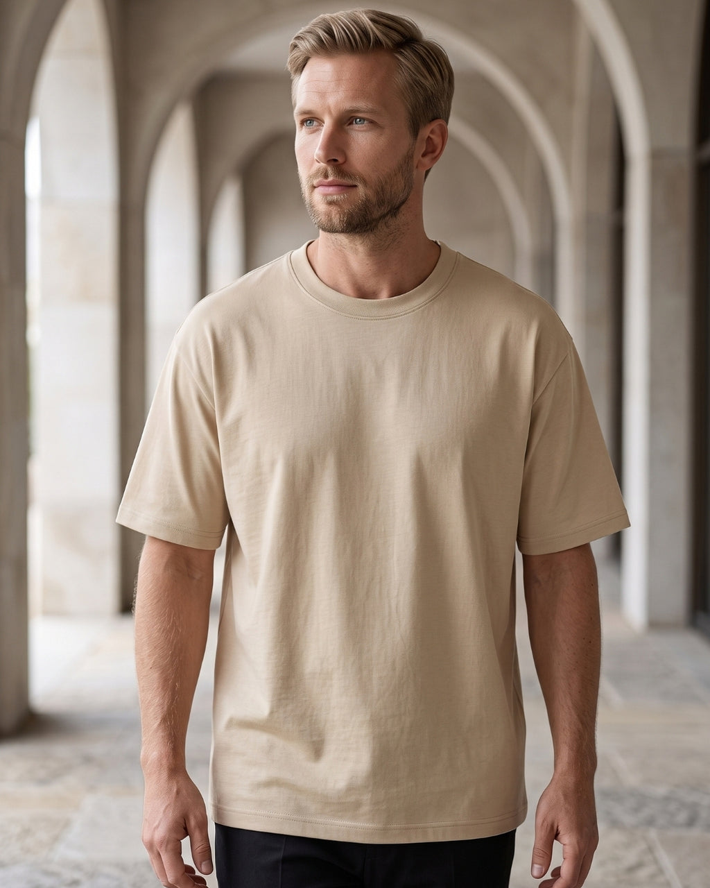 Camiseta Oversized Gola Careca Manga Curta Básica