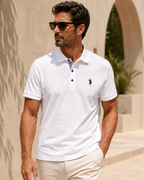 Camisa Polo Manga Curta Piquet Com Bordado Frontal