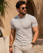 Camisa Polo Manga Curta Com Bolso Embutido