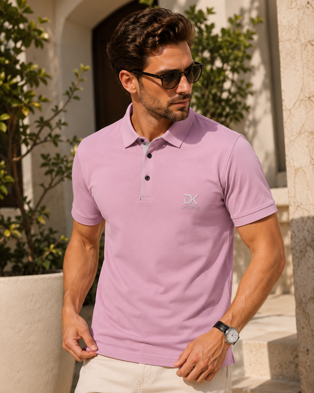 Camisa Polo Manga Curta Piquet Com Bordado Fronta