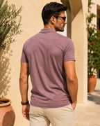 Camiseta Gola Padre Manga Curta Minimalista