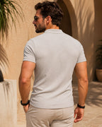 Camisa Polo Manga Curta Com Bolso Embutido