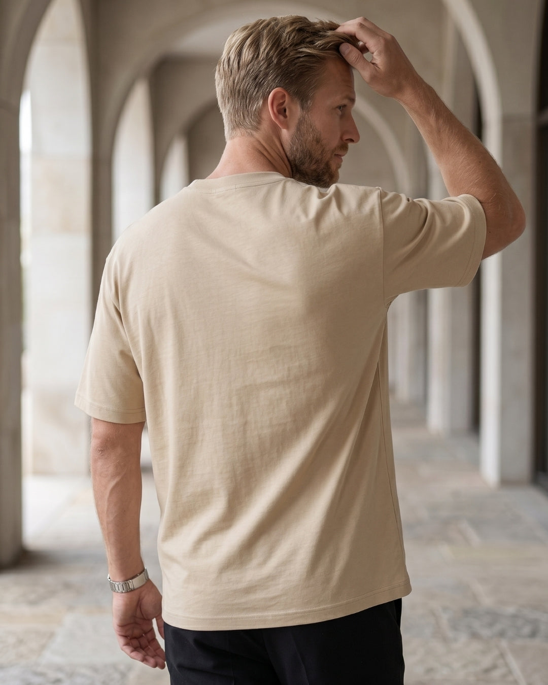 Camiseta Oversized Gola Careca Manga Curta Básica