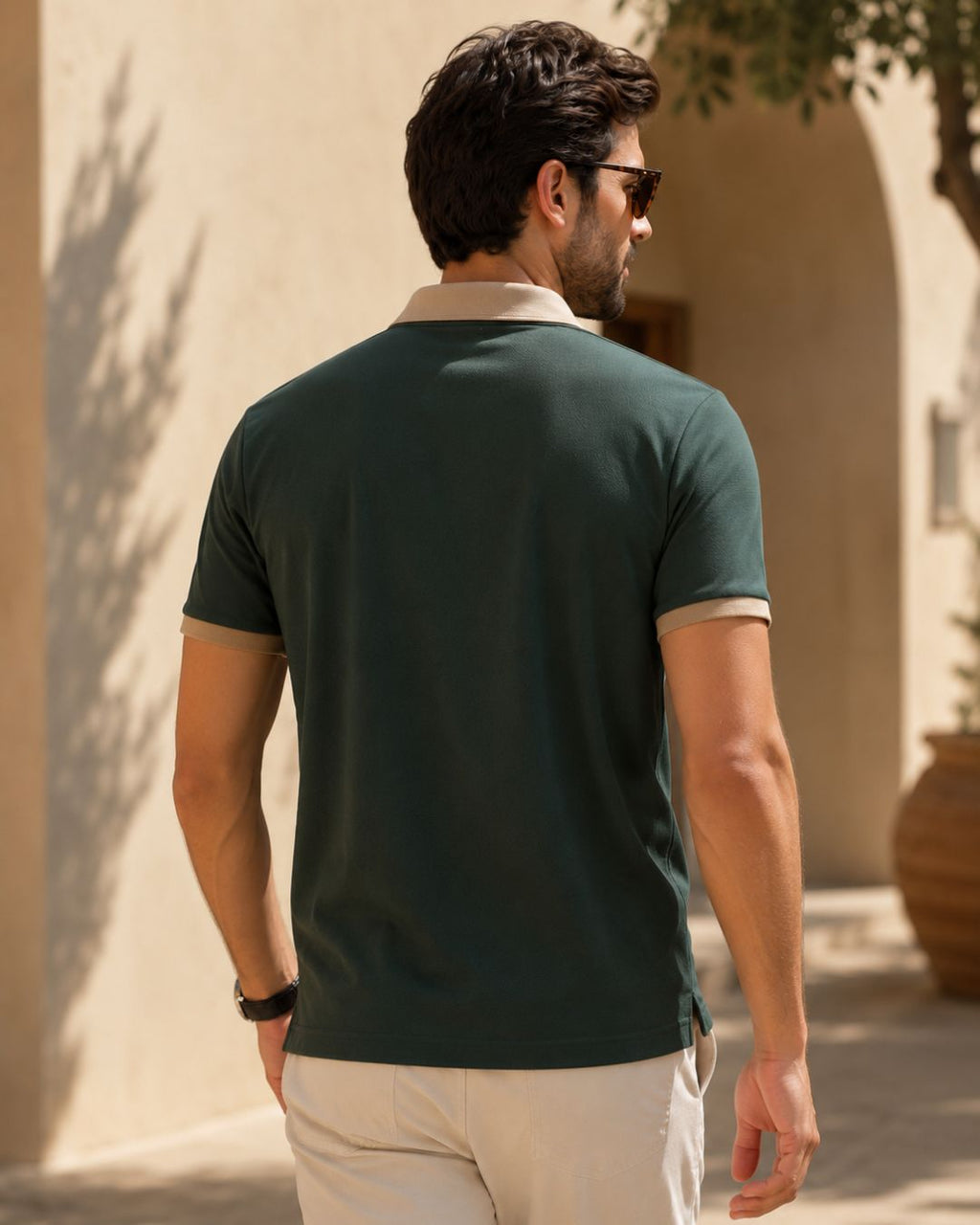 Camisa Polo Manga Curta Textura Piquet Com Zíper
