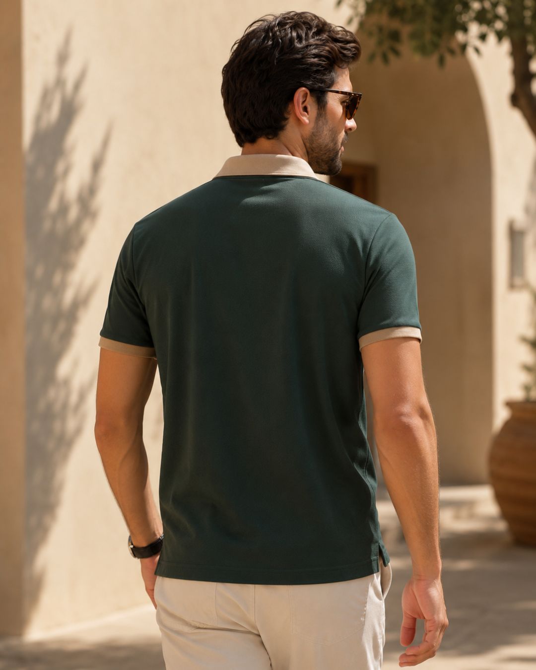 Camisa Polo Manga Curta Textura Piquet Com Zíper