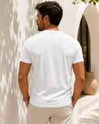 Camiseta Gola Careca Manga Curta Texturizada