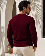 Camiseta Manga Longa Gola Careca Texturizada