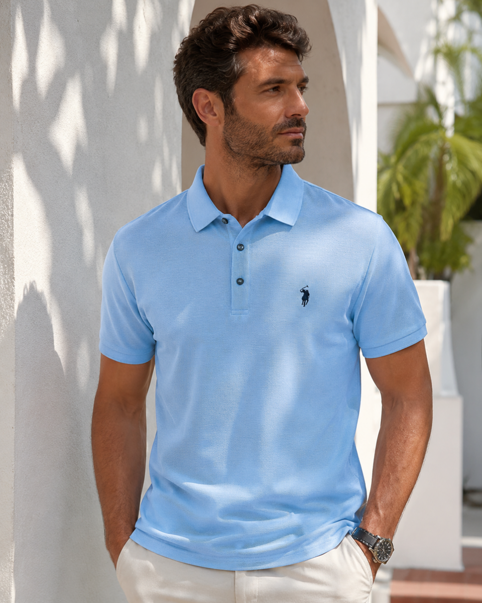 Camisa Polo Manga Curta Piquet Com Bordado Frontal