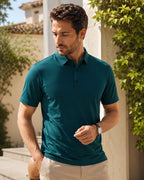 Camisa Polo Manga Com Botões