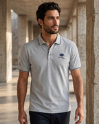 Camisa Polo Manga Curta Bordado Frontal Gola Contrastante