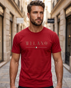 Camiseta Oversized Gola Careca Estampa Tipográfica Milano