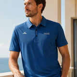 Camisa Polo Manga Curta Bordado Esportivo Minimalista