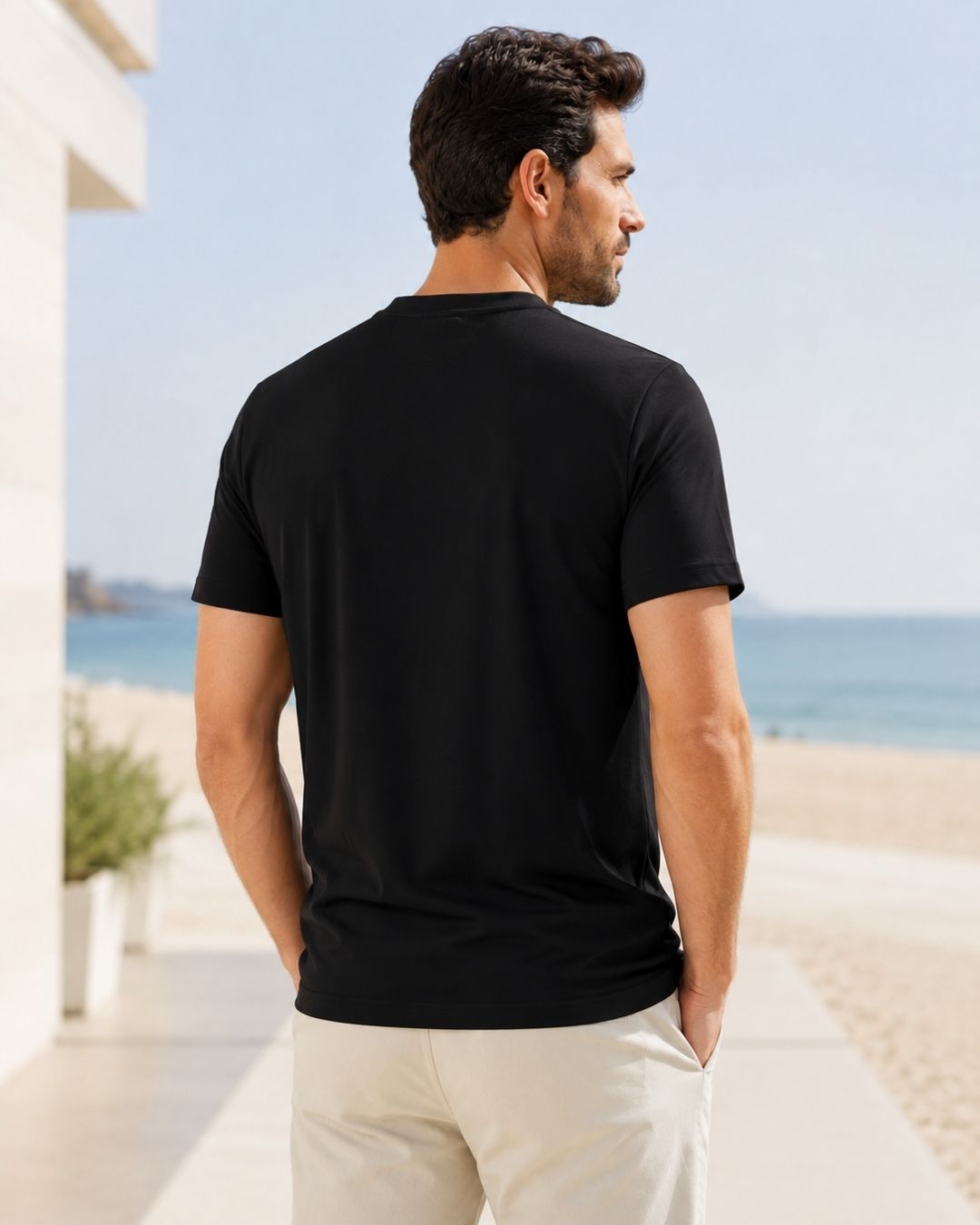 Camiseta Gola Padre Manga Curta Básica