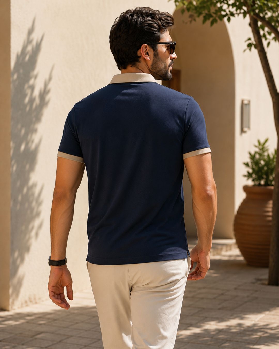 Camisa Polo Manga Curta Textura Piquet Com Zíper