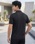Camiseta Gola Padre Manga Curta Com Bordado Frontal